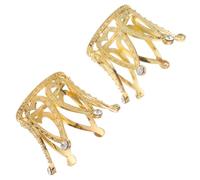 ibasenice 2pcs Zinc Alloy Crystal Ball Display Stand Base Pedestal Stylish Attractive Multi-purpose Use Storage for Home and Outdoors