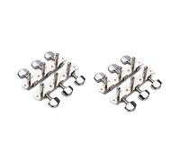 ibasenice 2sets Acoustic Guitar Bridge Pins Metal Tuning Keys A-49 Model Easy Tuning 6string*2