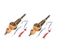 ibasenice 2sets C Tone Chinese Hulusi Beginner Wind Instrument Ethnic Style Chinese Flute for Folk Music Performance