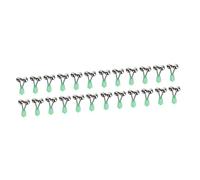 ibasenice 2sets Fishing Twin Bell Accessories for Rods Durable Spiral Alarm Bells with Loud Sound for Sea and Course Fishing Easy to Fix and Strong Construction 12pcs*2