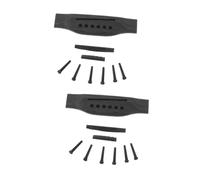 ibasenice 2sets Folk Guitar Bridge Saddle and Nut Bridge Pin Kit Repair Accessories for Acoustic Guitars Beautiful Material for Guitarists