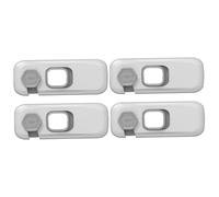 ibasenice 2sets Fridge Locks for Children Childproof Cabinet Locks Safety Latch for Kids Easy Installation 2pcs*2