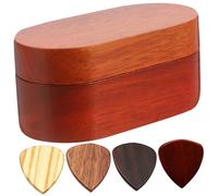ibasenice 2sets Guitar Pick Storage Box with Picks Practical Guitar Accessories Smooth for Plectrums for Musicians