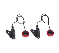 ibasenice 2sets Guitar Soundhole Pickup Acoustic Guitar Pickup Transducer Piezo Standard Cable