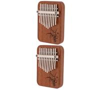 ibasenice 2sets Mini Kalimba Thumb Piano Key Portable Finger Piano for Beginners Compact Design Lightweight Travel Music Instrument for Music and Learning