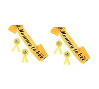 ibasenice 2sets Mommy Daddy Badge Pin Pregnancy Sash Shower Keepsakes for Born Accessories Gifts for Mum