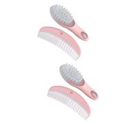 ibasenice 2sets Newborn Essentials Hairbrush Comb Detangling Brush for Boy Girl Massage Comb Soft Bristles Boy Gifts Static and Gentle Scalp