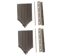 ibasenice 2sets Note Kalimba Thumb Piano Keys Flexible Strips Crisp Sound Replacement Parts for Instruments Bright Finish for Beginners and Music
