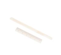 ibasenice 2sets Ox Bone Guitar String Nuts and Bridge Saddles for Acoustic and Classical Guitars Replacements for Improved Tone and String Preservation