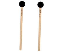 ibasenice 2sets Practice Percussion Felt Drum Mallet Jazz Drum Stick Set Made of Plush and Beech Not Easy to Break 2pcs*2