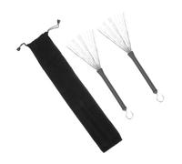 ibasenice 2sets Professional Jazz Drum Brush with Wire Includes Storage Bag for Convenient Carrying for Musicians and Percussion Enthusiasts