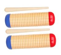 ibasenice 2sets Sand Drum Percussion Instrument Rattles Shaker Musical for Boys and Girls Adults