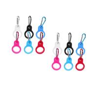 ibasenice 2sets Silicone Water Bottle Hooks Durable Outdoor Buckles for Hiking Climbing Random Colors Elastic Clip for Various Bottle for Camping Activities Random Color 6pcs*2