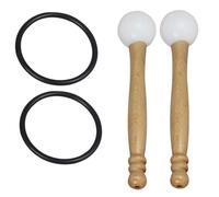 ibasenice 2sets Singing Bowl Stick Rubber Mallets with Comfortable Grip for Meditation Sound Healing for Relaxation and Deep Meditative States Versatile Accessory for Singing Bowls and Gongs