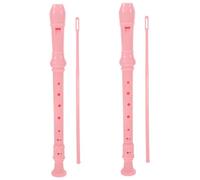 ibasenice 2sets Soprano Recorder Flute Plastic Musical Instrument for Teens Beginner Music Playing Wind Instrument