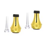 ibasenice 2sets Trumpet Mute Trumpet Practice Abs Mute Trumpet Straight for Part Practice Mouthpiece Replacement