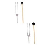 ibasenice 2sets Tuning Forks with Mallet Tuning Fork Sound Meditation Yoga and Work High-precision Resonance Tools for Balance and Chakra Therapy