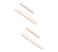ibasenice 2sets Ukulele Saddle and Nut Kit Acoustic Guitar Accessory Buffalo Bone Rich Sound Replacement for Old One