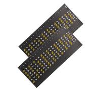 ibasenice 2sheets Guitar Fretboard Inlay Stickers Folk Electric Guitar Scale Decals Easy to Apply