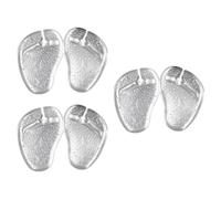 ibasenice 3 Pairs Gel Front Foot Pads for Thong Sandals Butterfly Pattern Self-Adhesive Gel Cushions for Relaxing Feet and Non-Slip Support and Shoe Inserts