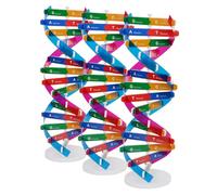 ibasenice 3 Pcs Double Helix Dna Molecular Model Kit for Biology Science Learning Interactive Educational for Group Projects and Collaborative Genetics Teaching