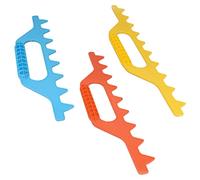 ibasenice 3 Pcs Plastic Beehive Frame Measuring Rake Tool Durable Honeycomb Distance Measuring Rake Lightweight Beekeeping Equipment for Accurate Hive Frame Measurements Random Color