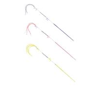 ibasenice 3 Pcs Spring Rod Cat with Tassel Lightweight Flexible Pet Teaser Wands for Indoor Cats Sticks to Reduce Biting and Enhance Playtime Fun