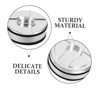 ibasenice 3 Sets Accumulator Forward Piston Repair Forward Piston Pinless Kit Pinless Accumulator Spare Alloy Component Kit Silver