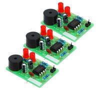ibasenice 3 Sets Electronic Soldering Practice Kit DIY Flash Circuit Welding Board for Hobbyists Easy Assembly Solder Practice Teaching for Electronics Learning
