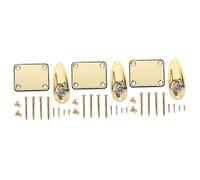 ibasenice 3 Sets Guitar Jack Plate for Electric Guitar Input Jack Screws Mount Socket
