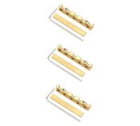 ibasenice 3 Sets String Brass String Nut Replacement Instrument Saddles Upper Nuts for Instruments Bridge Accessories