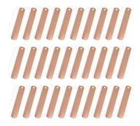ibasenice 30 Sets Copper Gardening Labels Round Plant Tags Lightweight Easy DIY Install Black for Indoor Plants Planters Pots Hanging Display Sign