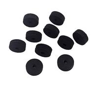 ibasenice 30pcs Bass Drum round Felt Washers for Cymbals Felt Washers for Guitar Strap Buttons Use as Drum Mute during Practice