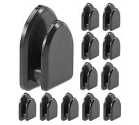 ibasenice 30pcs Black Mini Car Hooks Adhesive Stick-on Vehicle Hangers Multi-Functional Invisible Auto Hooks for Interior Organizing Keys, Bags, and Accessories