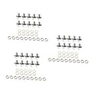 ibasenice 30pcs Chrome Mono Jack Socket Connector Guitar Input Jack Panel Mount for Acoustic Electric Bass Guitar Parts