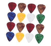 ibasenice 30pcs Colorful Resin Guitar Picks Non-slip Grip for Acoustic Guitar and Fingerstyle Playing