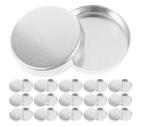 ibasenice 30pcs Cosmetics Palettes Eyeshadow Pans round Aluminum Lightweight Easy to Carry Stylish Elegant for Female Family Members Outdoor Travel