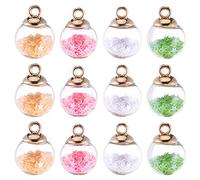 ibasenice 30pcs DIY Crystal Ball Pendant Crystal Charms Assorted Style for Glass Balls Charms Pendant Craft Making Random Color Random Style