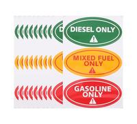 ibasenice 30pcs Gasoline Only and Mixed Fuel Only Warning Stickers, Sturdy Vinyl Car Fuel Type Labels, Self-Adhesive Instructional Decals for Petrol and Diesel Vehicles
