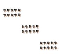ibasenice 30pcs Guitar Endpin Jack Plate Chrome Finish Guitar Mono Jack Socket Easy Install for Pickup