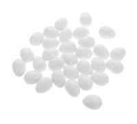 ibasenice 30Pcs High Realism Plastic Fake Parrot Eggs for Hatching Aid and Breeding Support Durable Simulation for Pigeon Egg Fertility Control and Incubation