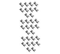 ibasenice 30pcs Lavalier Microphone Clips Mic Holders for Easy Installation Collars Portable Lapel Clips for Recording Vlogging and Live Streaming