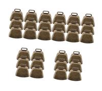 ibasenice 30pcs Metal Bells for Cattle Horses and Sheep Vintage Copper Loud Bells for Pet Identification and Decorative Crafting for Wind Chimes and Christmas Ornaments