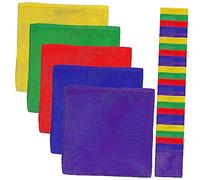 ibasenice 30Pcs Mini Colorful Corn Hole Bean Bags for Toss Game Outdoor Activities Hand Eye Coordination Small Bags for Garden Party Classroom Fun