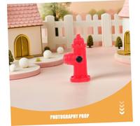 ibasenice 30pcs Mini Resin Fire Hydrant Props for Dollhouse Decor Realistic Miniatures for Micro Landscape Scenes House Adornments for Role-playing and Photography Accessories