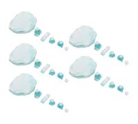 ibasenice 30pcs Miniature Iceberg Resin Decor Blue Fake Ice Cubes for Arctic Landscape Diorama Ocean Theme Mountain Micro Scenery Props Dollhouse Winter Display Accessories