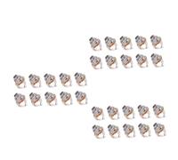 ibasenice 30pcs Mono Guitar Output Jack Socket Connector for Acoustic Electric Bass Guitars Panel Mount Parts Material