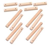 ibasenice 30pcs Natural Wood Dowels for Bird Cage Ladder DIY Smooth Wood Rods in Climbing Parts for Parrot Perches Cockatiel Finch Budgie Small Animal Ladder Rungs