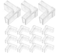 ibasenice 30pcs Plastic Fish Tank Corner Guards for 5mm Glass Aquarium Triangle Aquarium Edge Protectors Safety Corner Pads for Décor and Fish Tank Protection