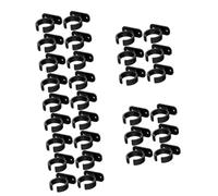 ibasenice 30pcs Plastic Mic Clamp Multi Functional Desktop Mic Stand Holder for Small Microphone Fixing for Recording Microphone Gaming Setup Desk